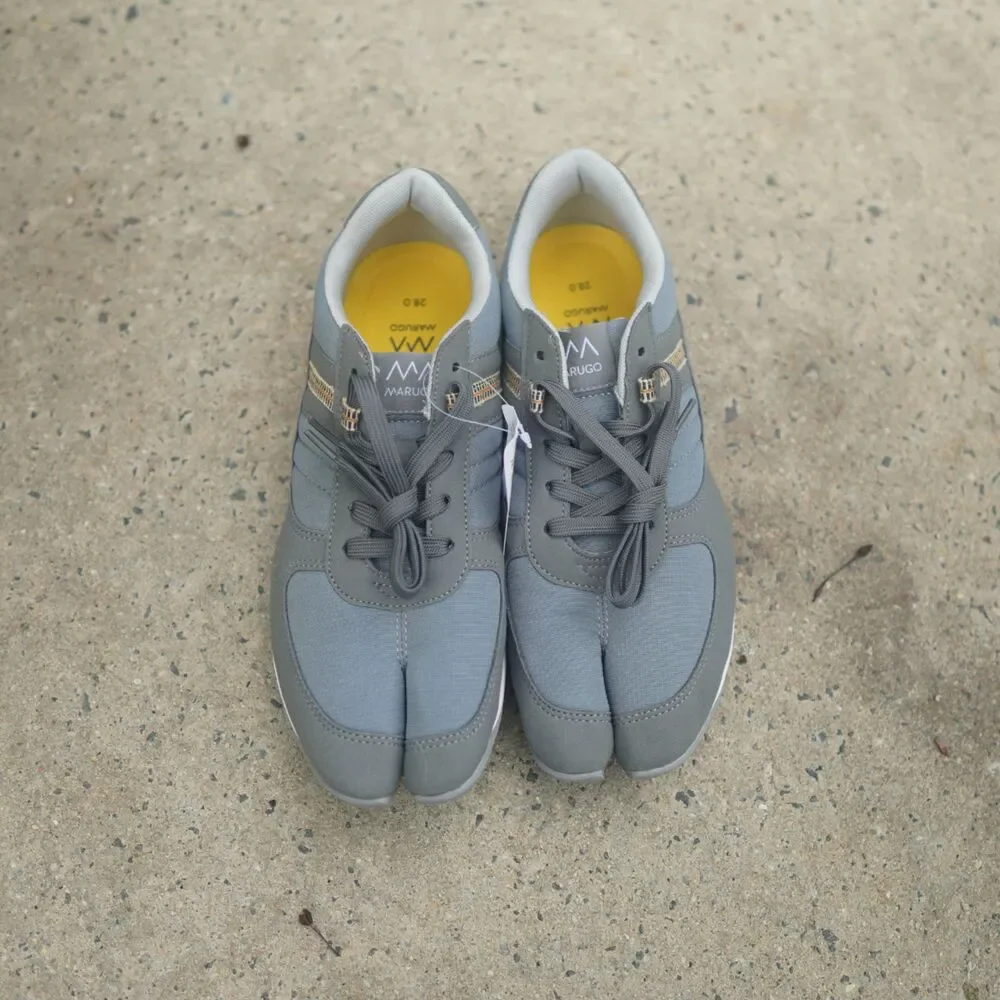 NWT Marugo Sports Jog III Tabi Shoes Gray 28cm US Men 10 Women 11.5 Split Toe JP